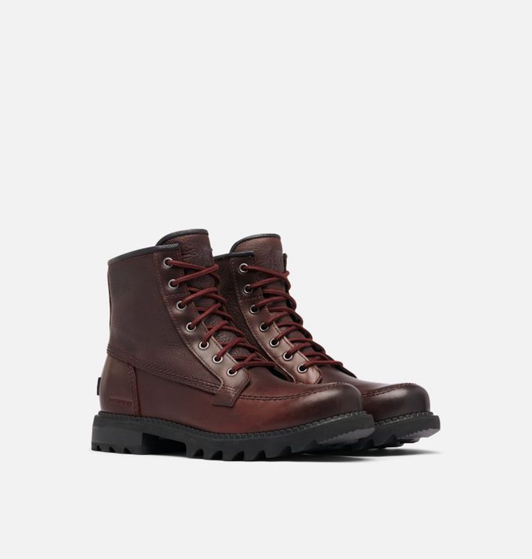 Mens Booties Red - Sorel Mad Brick™ Six - 697843-PMR